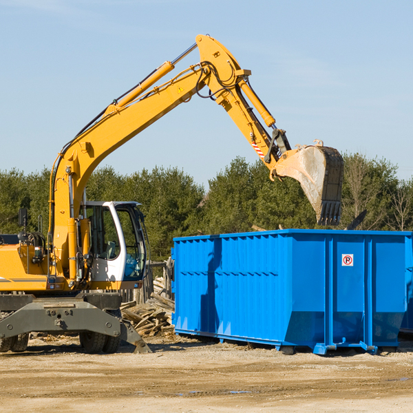 what are the rental fees for a residential dumpster in Alum Bank